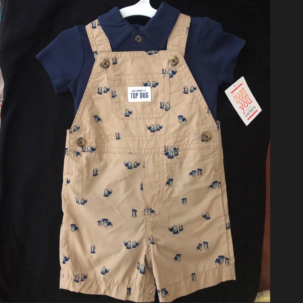 NWT Carters Kids Baby Overalls